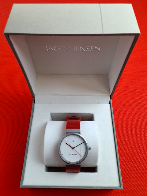 Jacob Jensen 751 armbåndsur rød